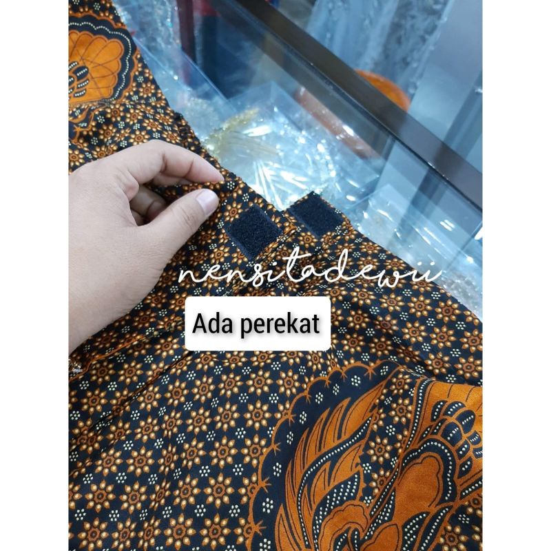 [Nuansa Putih] Jarik Wiru Instan Cewek &amp; Cowok / Langsung Pakai, Motif Lengkap