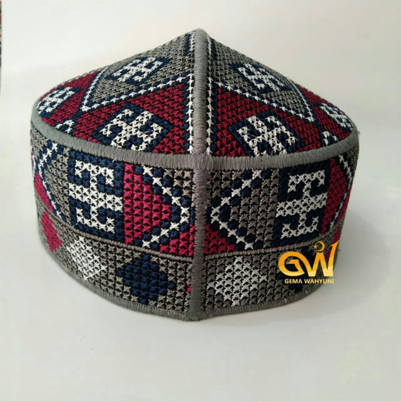 Peci Pakistan Motif / Peci Motif / Kopyah Motif