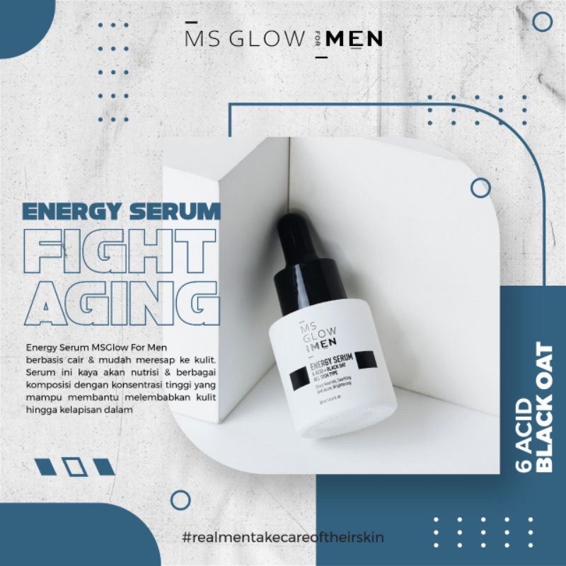 MS GLOW FOR MEN SERUM / ENERGY SERUM MS GLOW FOR MEN