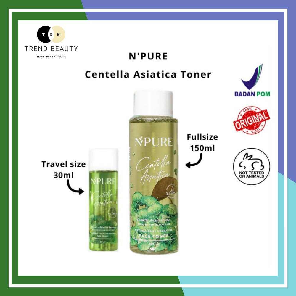 Jual NPURE Centella Asiatica Toner Full 150ml | Travel Size/ mini size ...