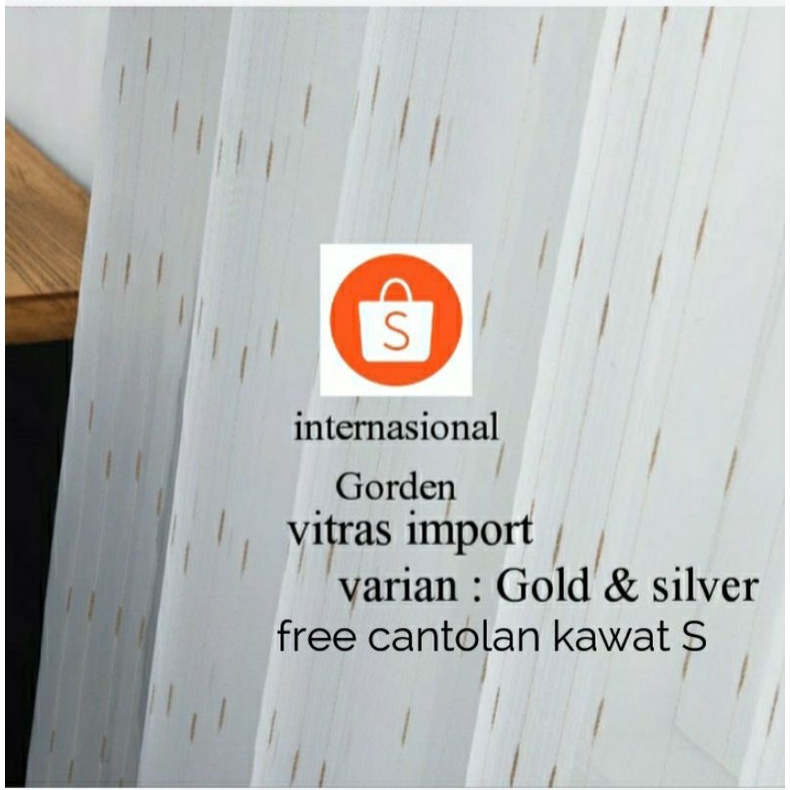 VITRASE POLOS IMPORT PREMIUM / GORDEN DALEMAN / VITRASE GORDEN PLISKET KAWAT S