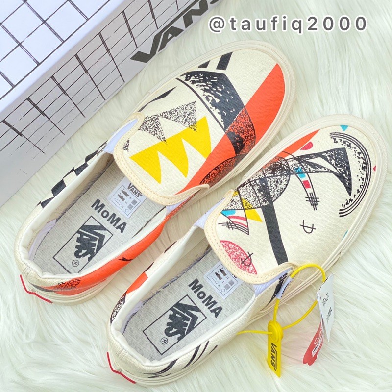 Sepatu Vans Slip On MOMA IMPORT CHINA BNIB Pria Wanita