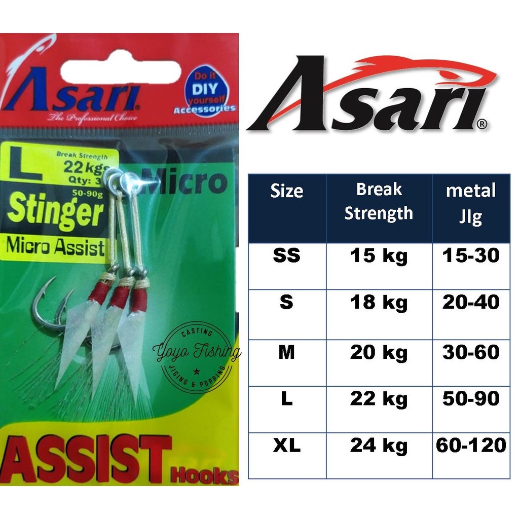Assist Hook Jig  | Kail Metal Jig  Asari