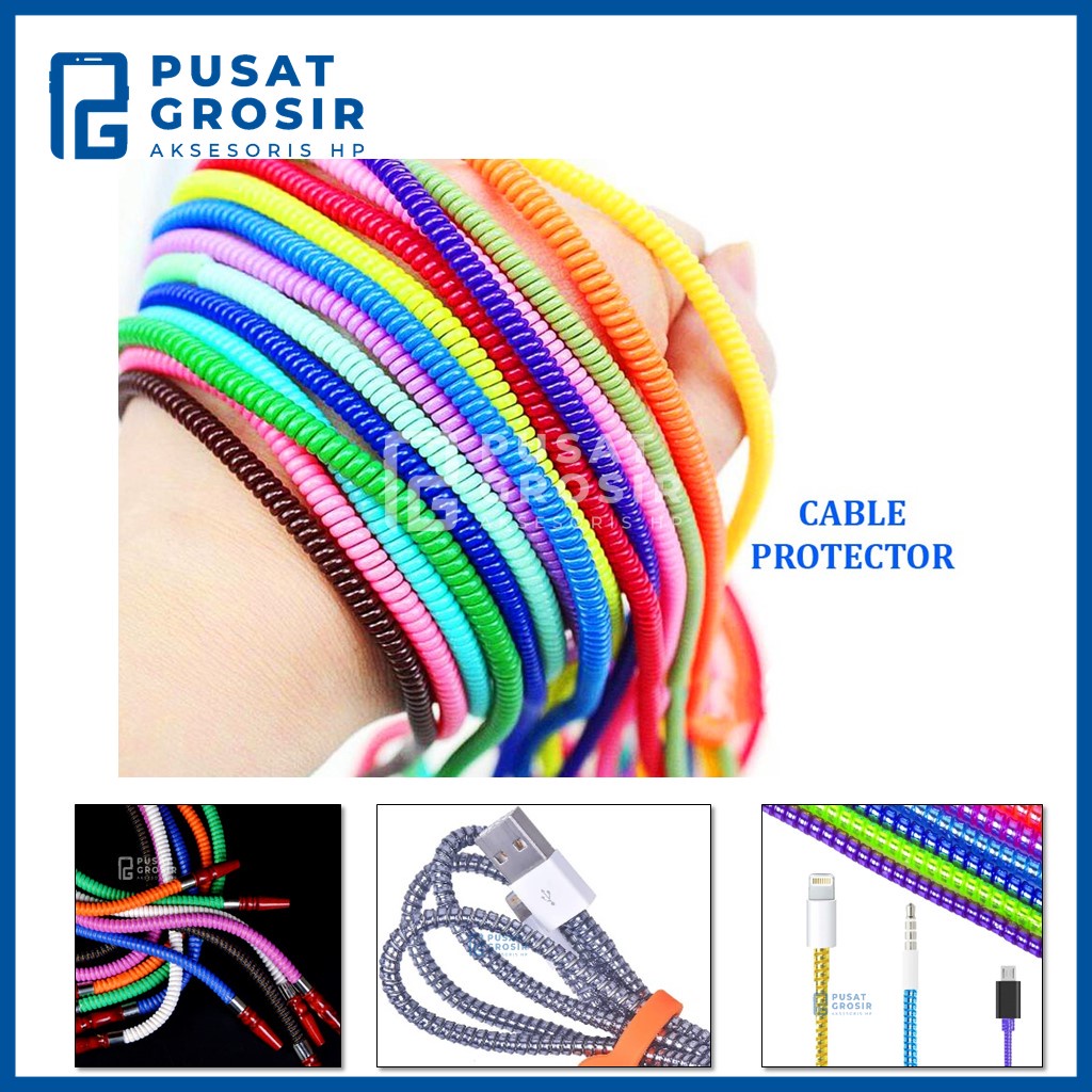 Pelindung Kabel Charger 1 Warna cable protector casan headset sehingga tidak cepat kotor