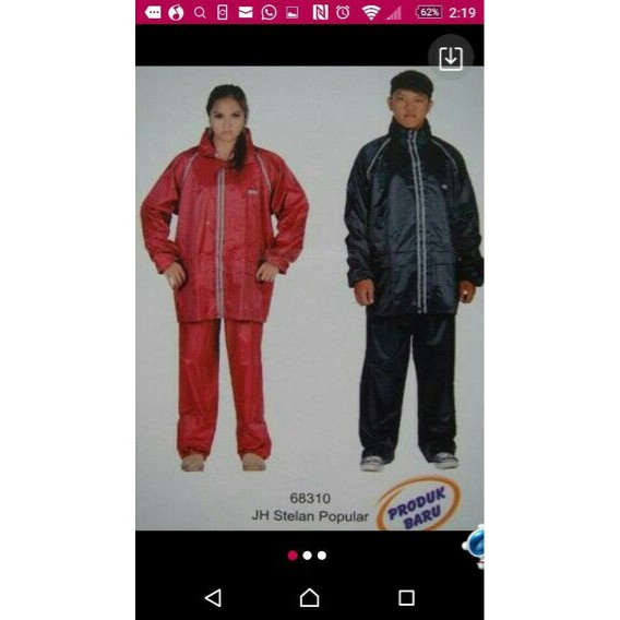 JUAL MODEL JAKET TERBARU PRIA JAS HUJAN STELAN DEWASA POPULAR 310 RM28814