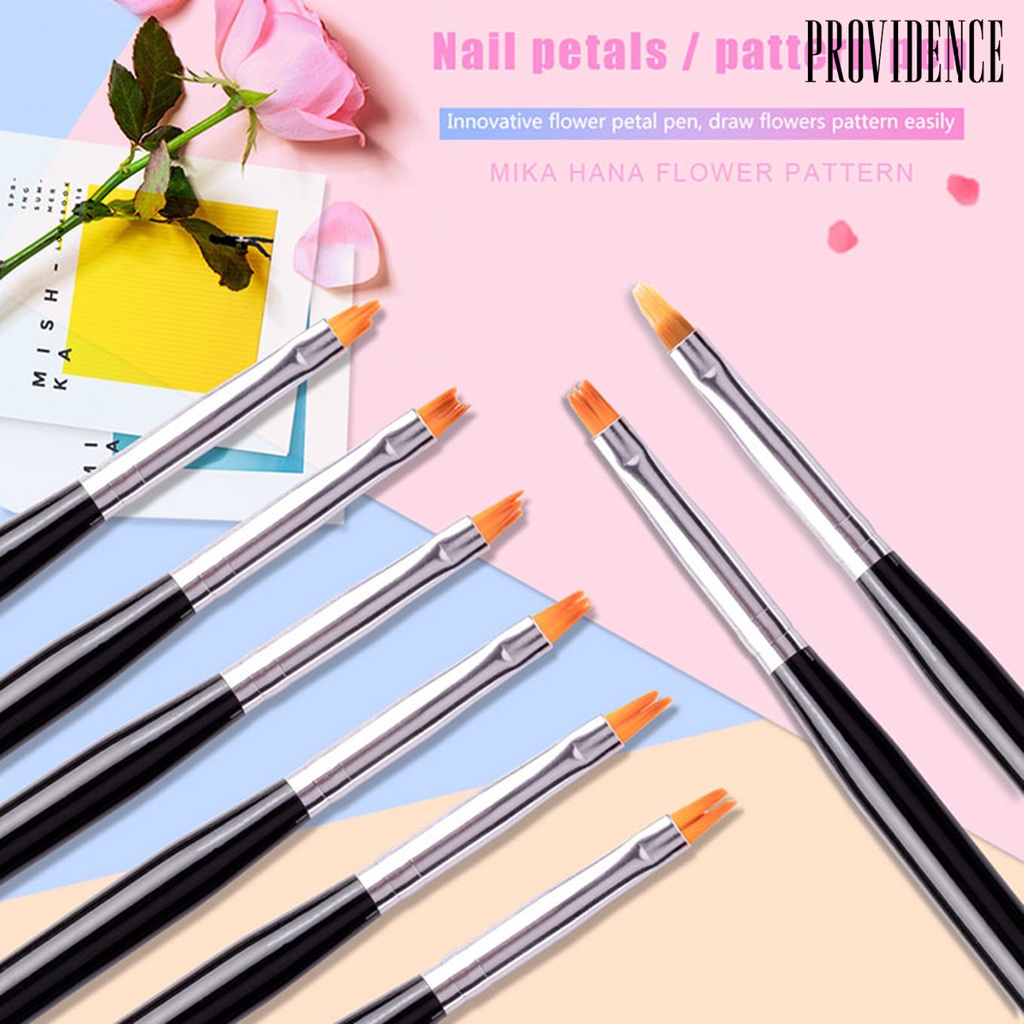 Providence Petal Heads Nail Painting Pen Images Drawing Portable Nail Brush Short Handle Various Shapes Pen for Manicure