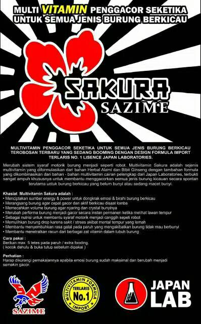 Cod Stok Kemasan Baru Multivitamin Sakura Sazime Doping Penggacor