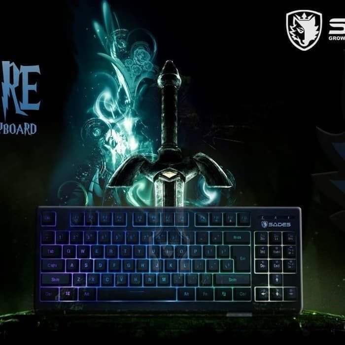 Sades Sabre RGB Gaming Keyboard TKL Slim Sades