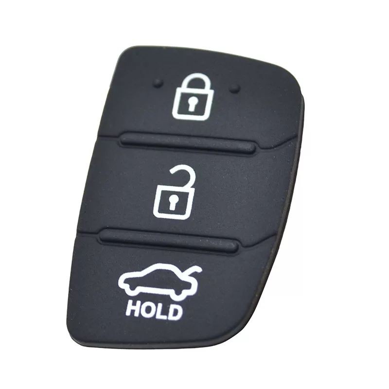 tombol pad karet remote mobil Hyundai tuscon 3tombol