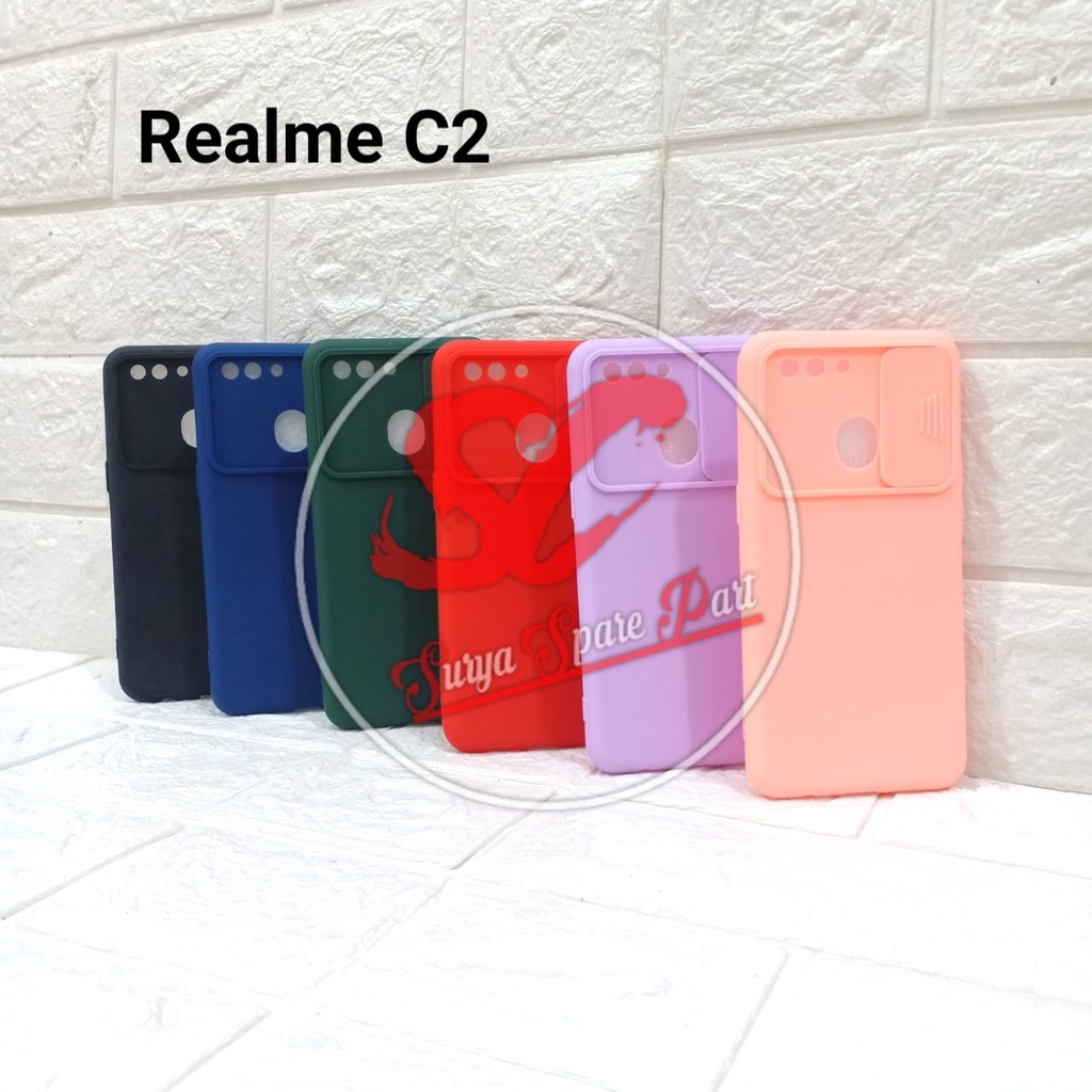 SOFTCASE SLIDE CAMERA PROTECTOR REALME C2 REALME 7i REALME C17 - SC