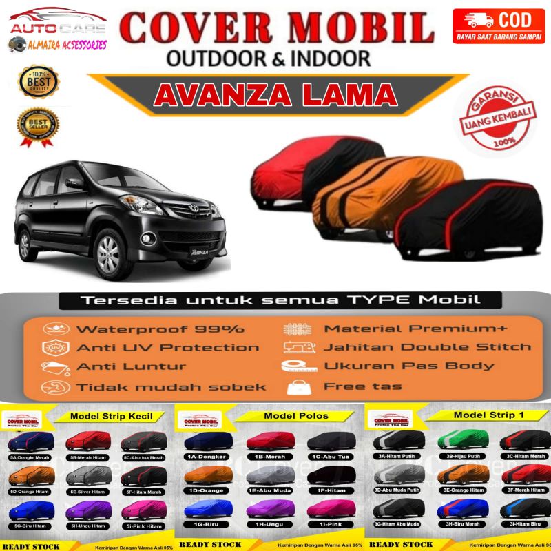 Cover Body Mobil Avanza Lama Sarung Mobil Avanza 2010 Mantel Mobil Avanza anti air Selimut Mobil Avanza Outdoor Indoor