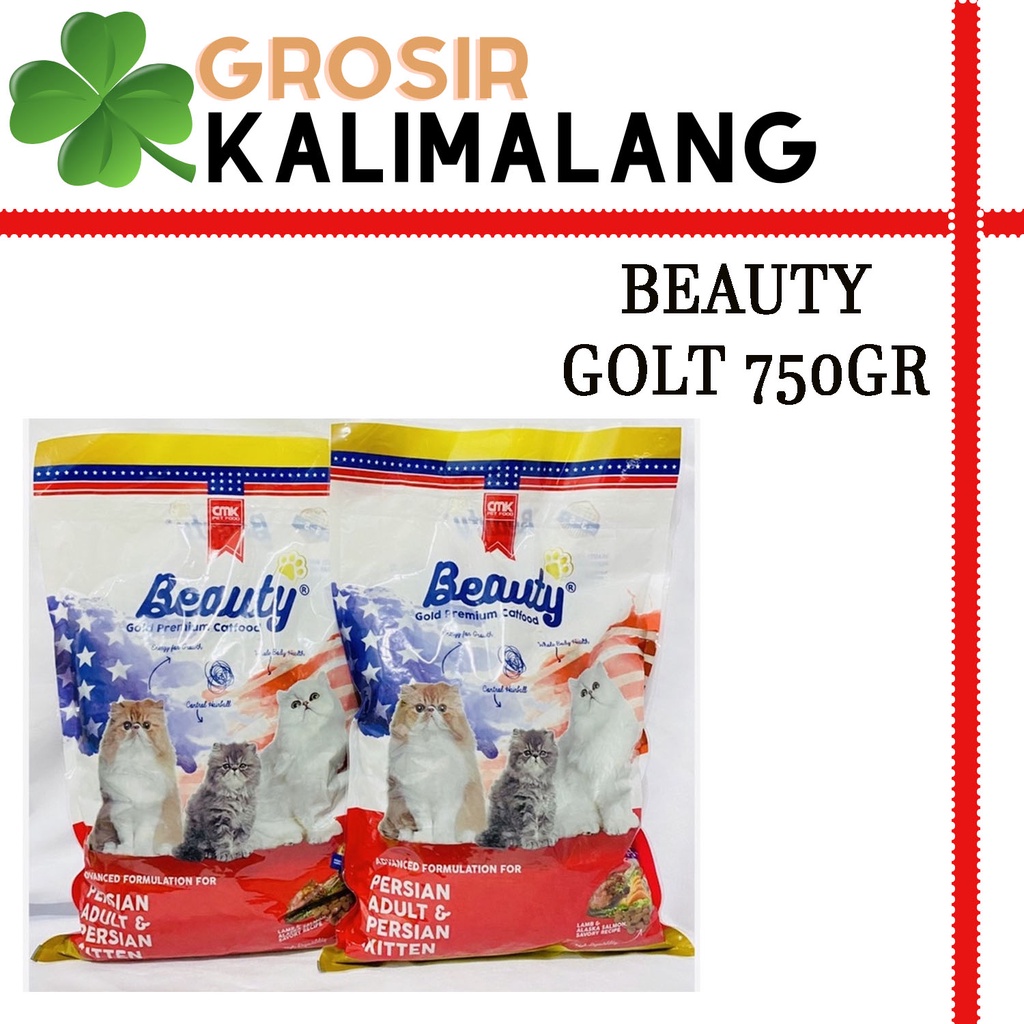 Beauty Gold Premium Persian Kitten &amp; Adult 750gr (Grab/Gosend)