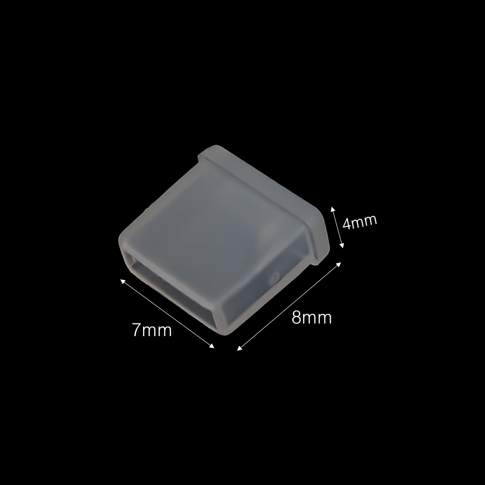 Cover Pelindung Kabel Data / Charger USB Bahan Silikon Transparan Anti Debu