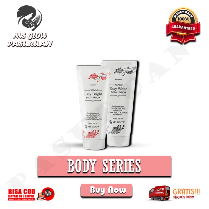MS GLOW BODY SERIES LOTION PEMUTIH PENCERAH TUBUH
