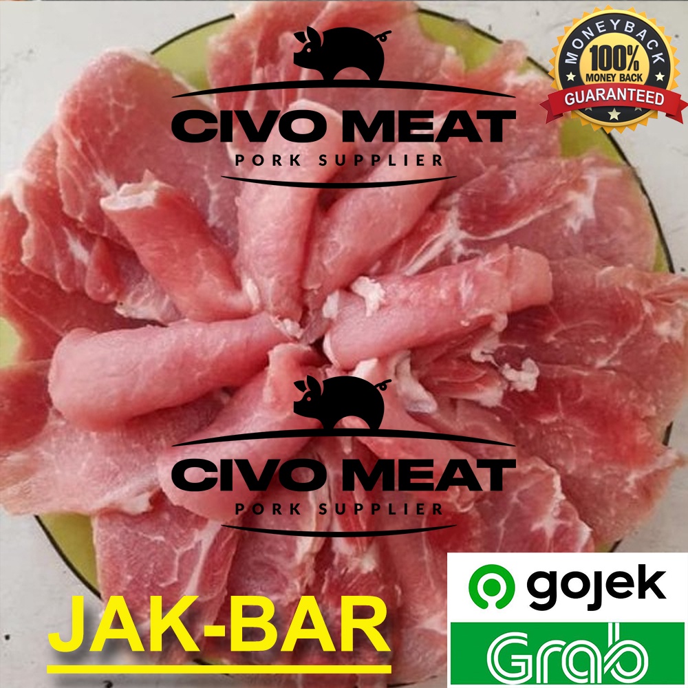 

Daging Paha Babi (Tanpa Kulit) slice tipis - 500gr