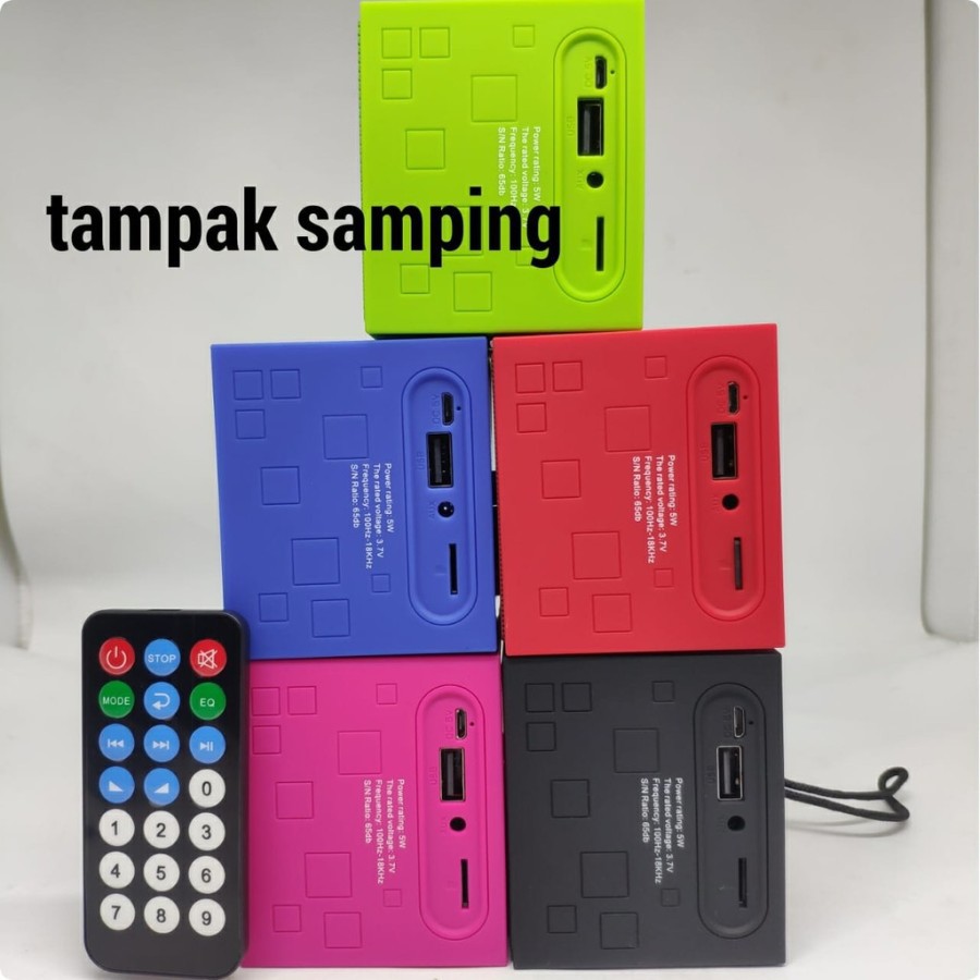 Speaker Audio Al-Qur'an Murottal 30 JUZ RHIMOA V600 Cube remote+memory