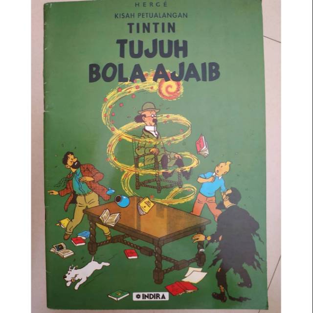 Kisah petualangan Tintin: Tujuh Bola Ajaib - terbitan Indira, cetakan edisi khusus