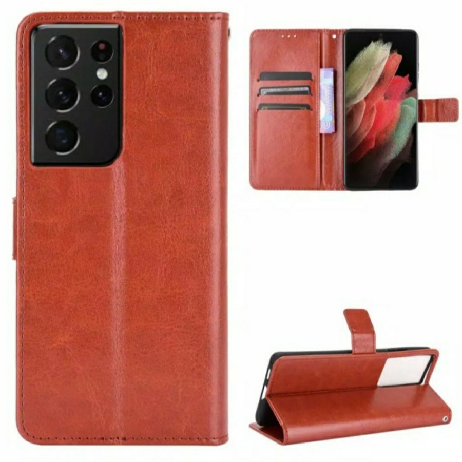 SAMSUNG S21 ULTRA/S20 FE/S20/S20+/S20 ULTRA CASE SOFTCASE LEATHER FLIP COVER BOOK STANDING