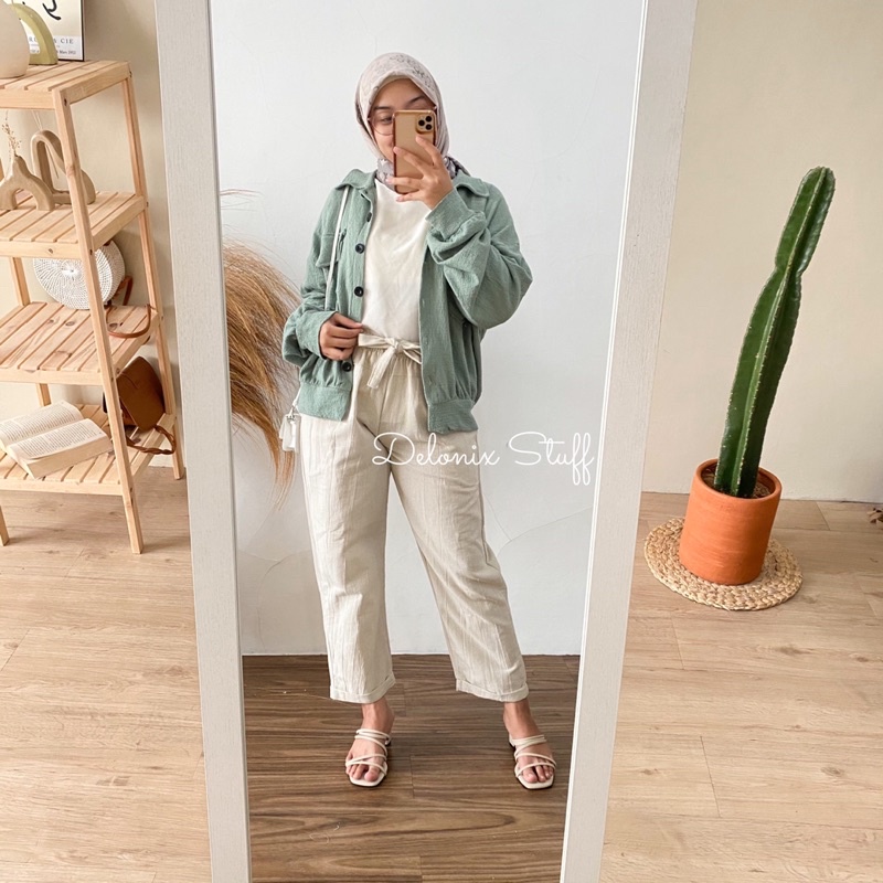 Enzy linen pants