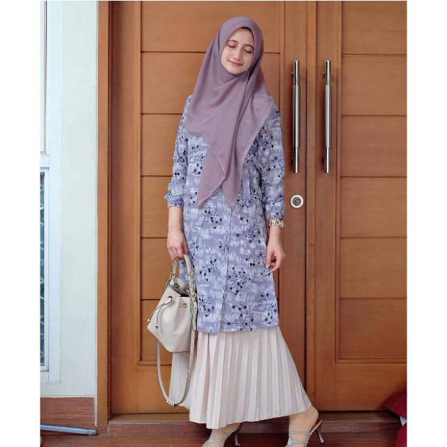 Kaleela Tunik purple size L by kaleela.id