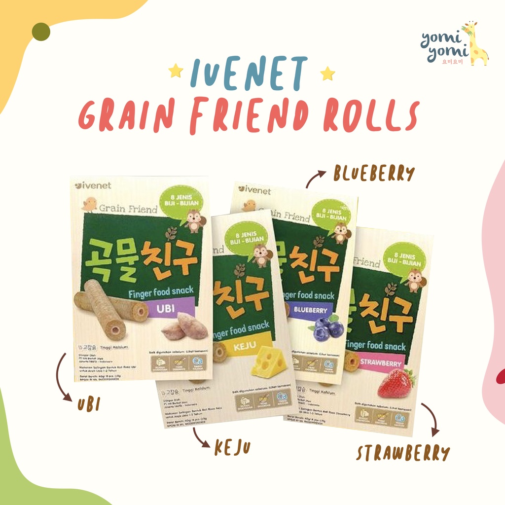 Ivenet Bebe Grain Bar/ Korea Baby Snack/ Snack Baby/ Baby Snack