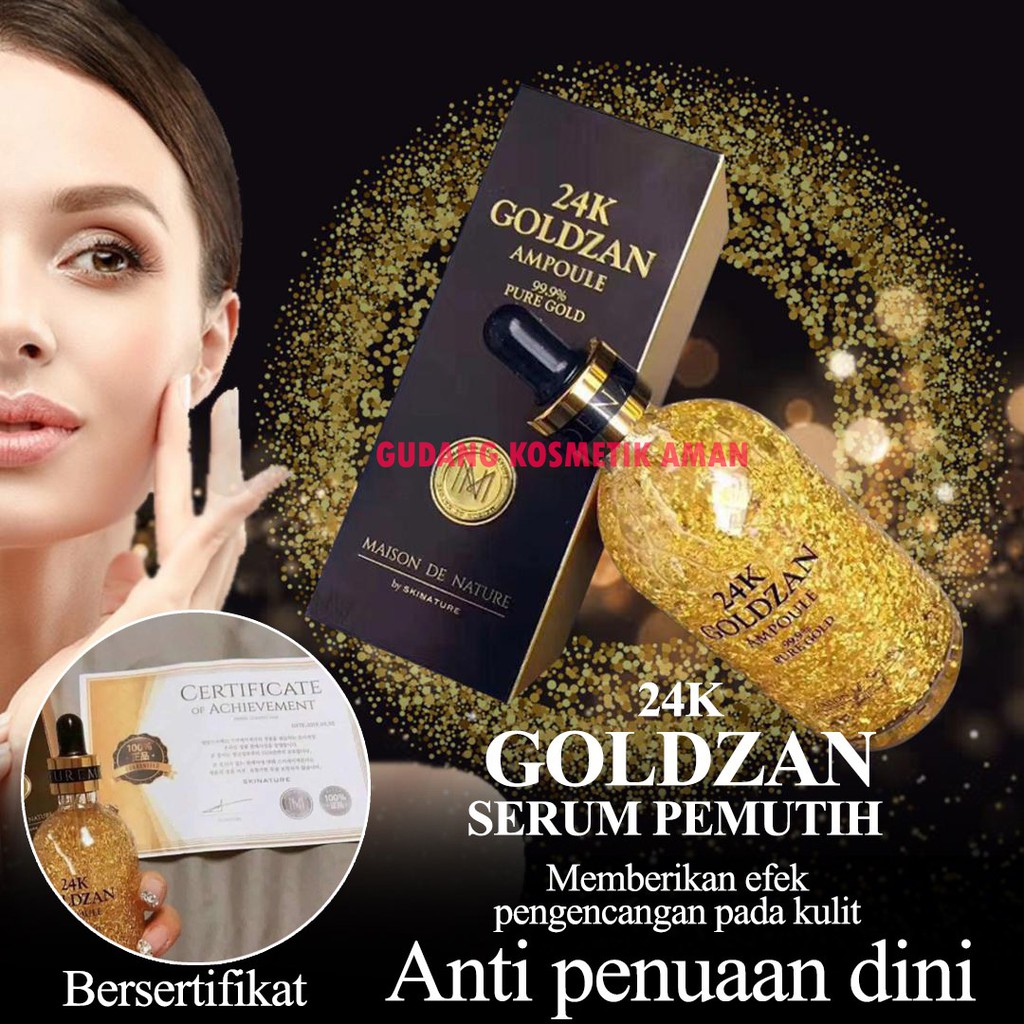 SERUM PEMUTIH 24K GOLDZAN ORIGINAL 100ML