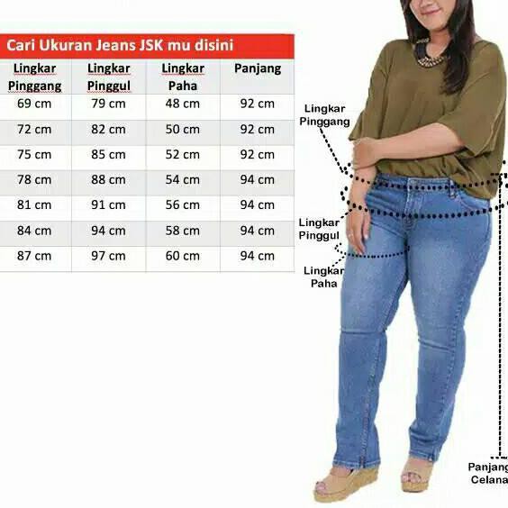 size 34 jeans in cm