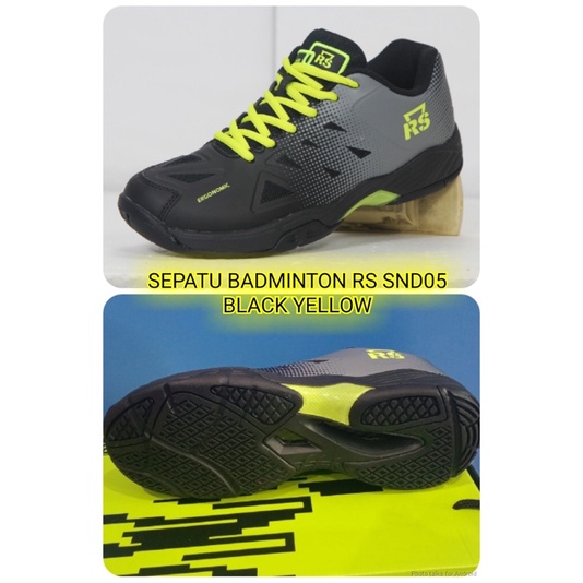 Sepatu Badminton Rs snd 05 Black Original