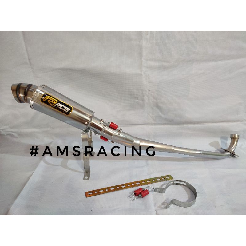 Knalpot racing RCB all bebek supra x 110/125/blade/revo/kharisma/jupiter/shogun/smash/astrea/kirana