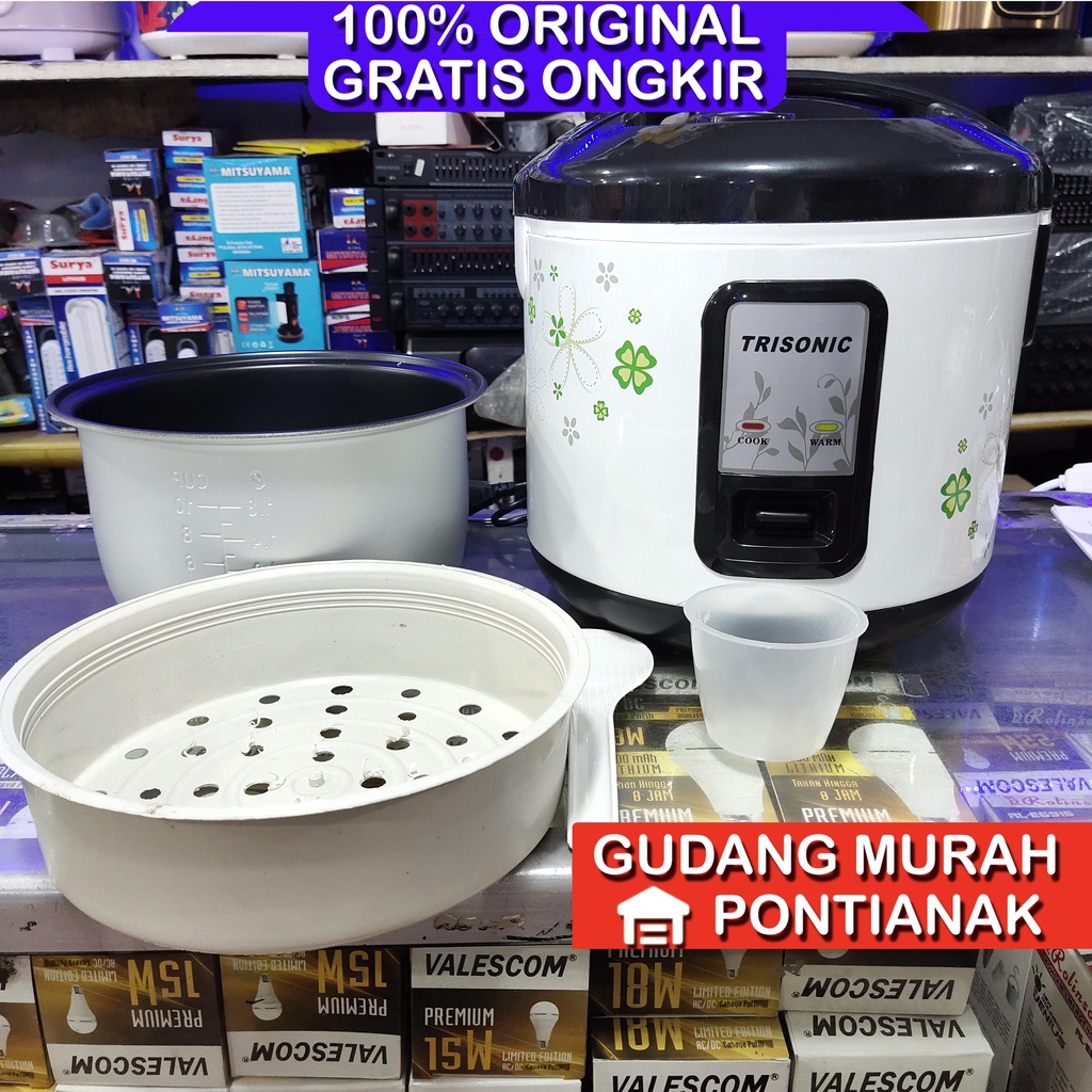 Ricecooker Trisonic 1,8liter magiccom magic kom langsung penghangat