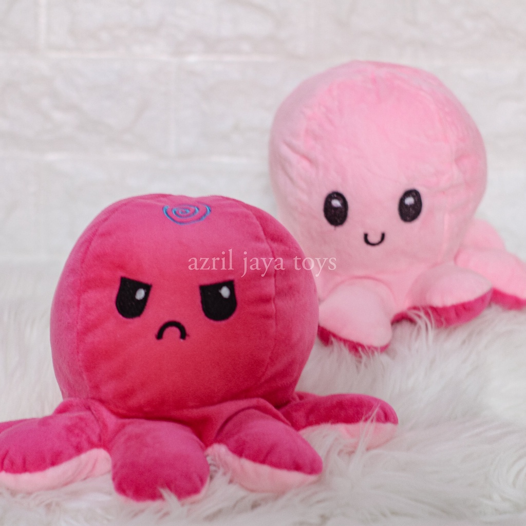 Boneka Gurita Octopus Halus Bolak - Balik Dua Sisi Reversible