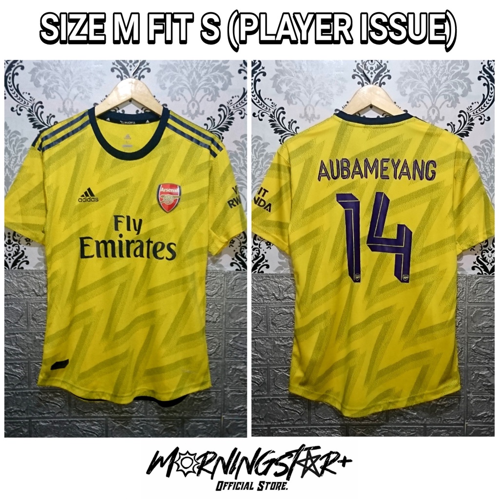 Jersey Arsenal Away 2019 / 2020 Kuning Player Issue