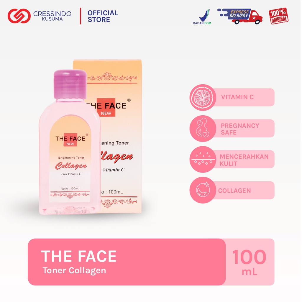 THE FACE Brightening Toner Collagen Plus Vitamin C 100ml