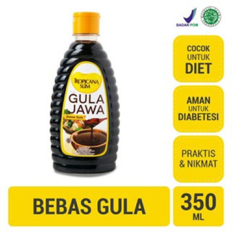 Tropicana slim brown sugar gula jawa no sugar free diet keto bebas gula cair karamel