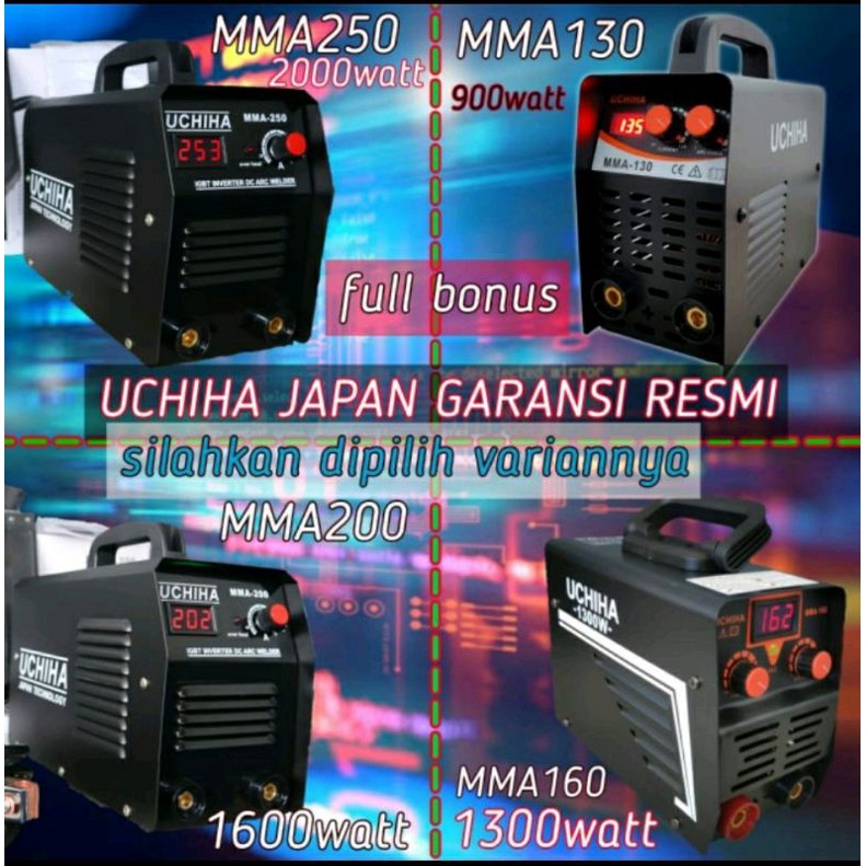 Mesin las listrik 900 watt uchiha travo inverter japan promo