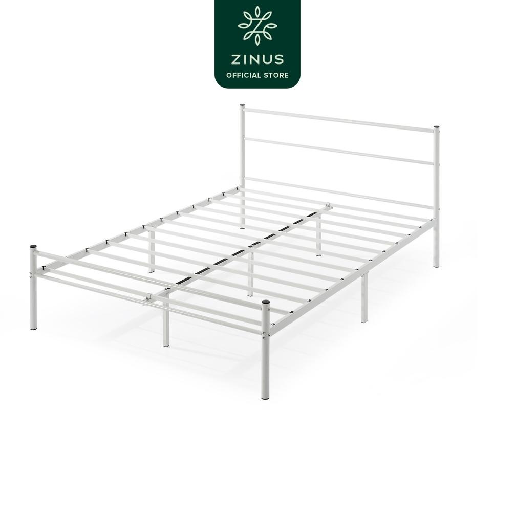 TEMPAT TIDUR DIPAN SANDARAN ZINUS GERALDINE / WARNA PUTIH / BESI / DIY / BED IN A BOX TERLARISS...,,