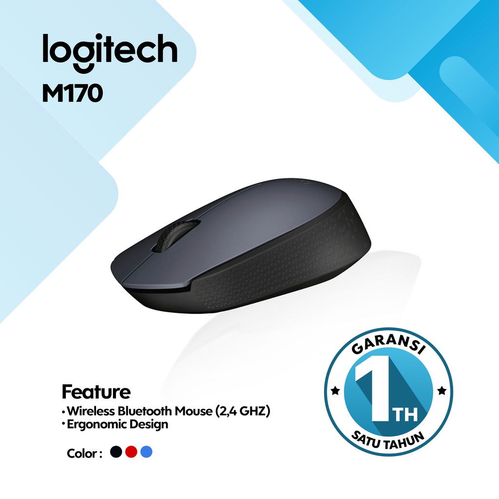 Mouse Wireless Logitech M170 Original Garansi 1 Tahun