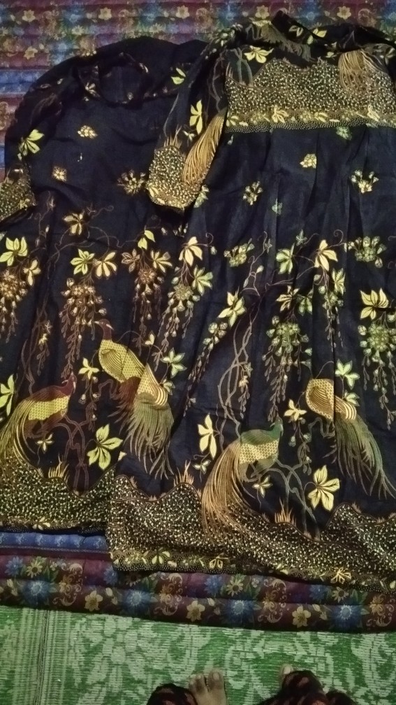 Ms Gamis Batik Sriwedari|manggar|padi Macam Mt Maxi Jumbo Bumil/busui Katun Sogan Allsize Ld104-120