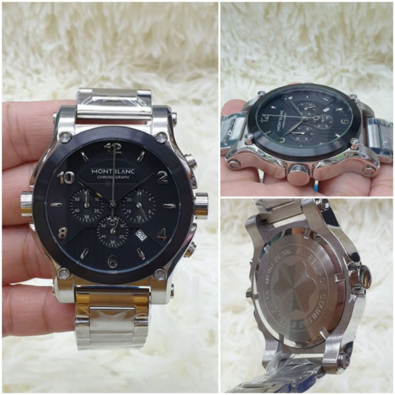 Jam tangan pria Montblanc chrono aktif Super Grade AAA