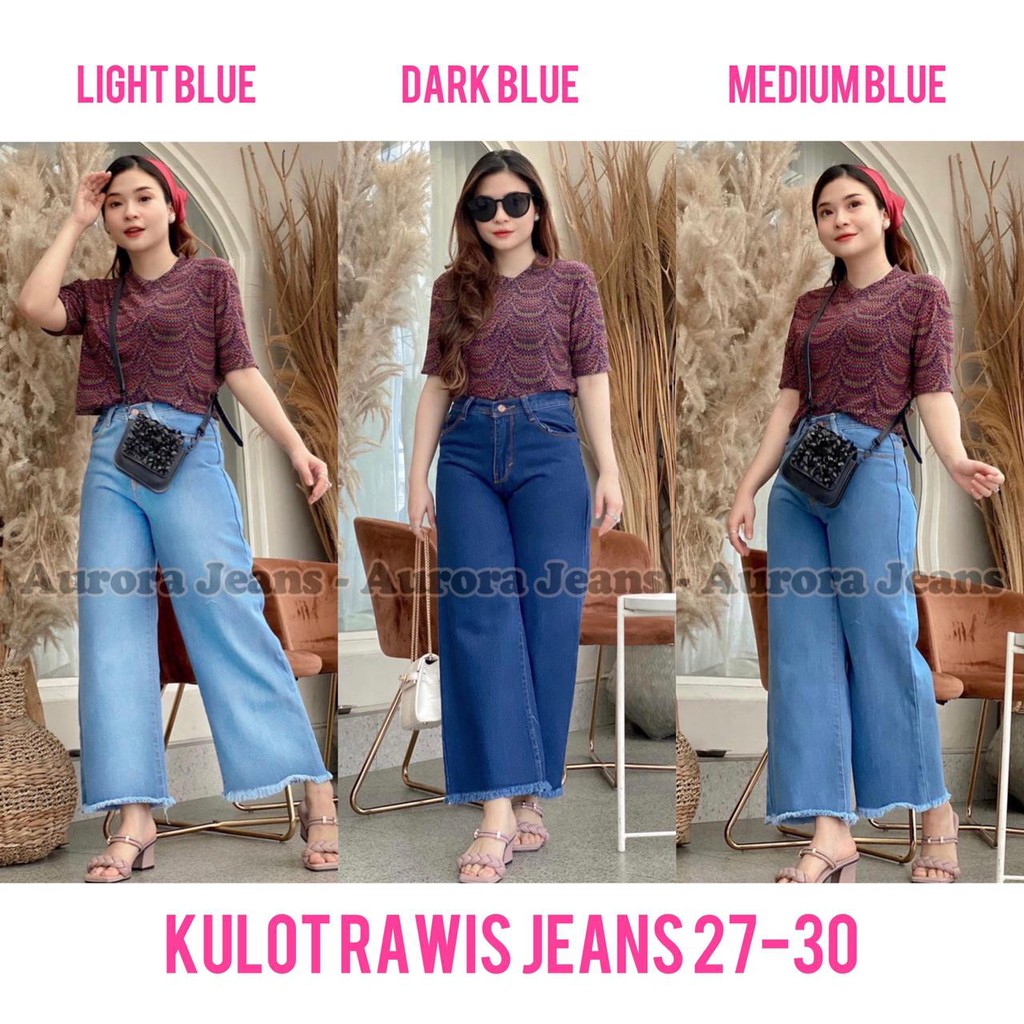 KULOT JEANS RAWIS TEBAL HIGH QUALITY