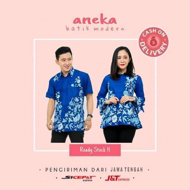  ATASAN  BAJU  BATIK  KEMEJA BLOUSE PREMIUM UNGGUL JAYA WARNA 