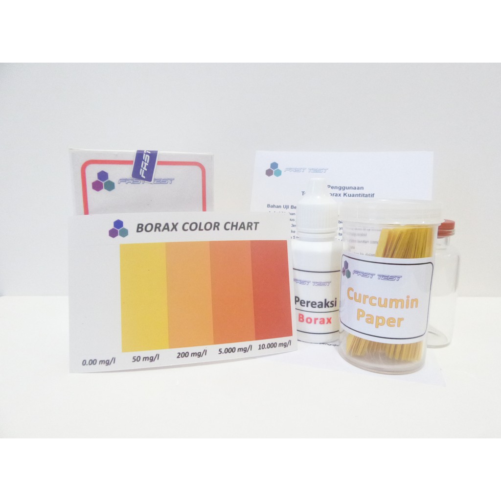 Test Kit Borax Kuantitatif 100 Test / Alat Uji / Boraks Testkit