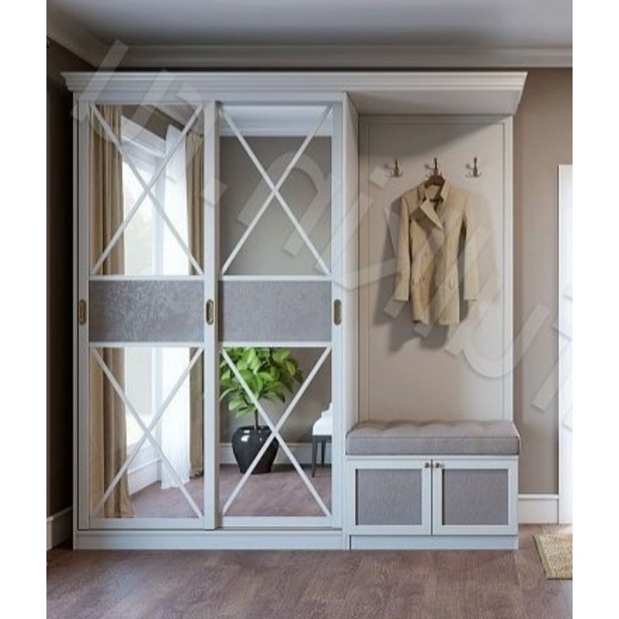 almari 3 pintu white