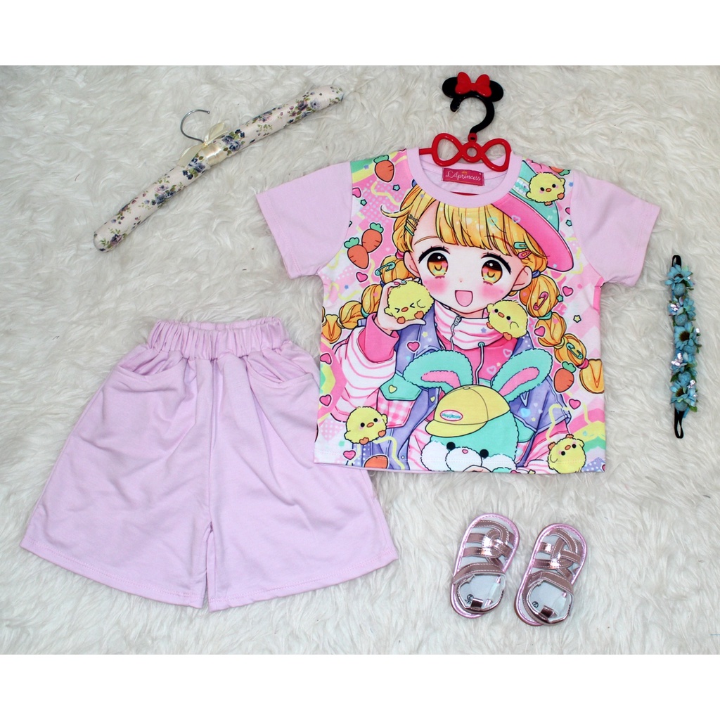 Set Girl 2in1/Fashion Anak 4 Thn Sampai 6 Thn/ Baju Setelan Bayi Murah/Set Anak Import