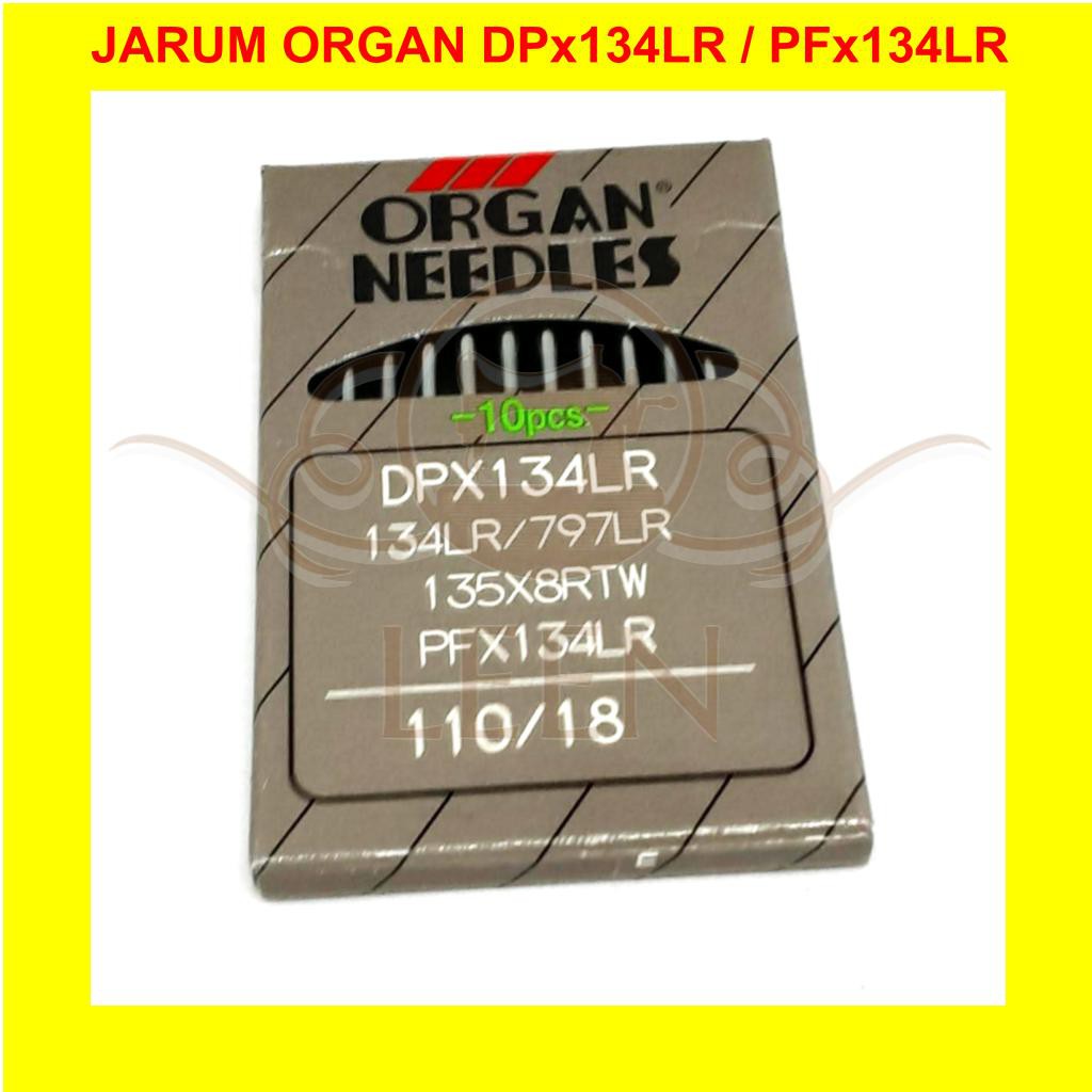 Jarum ORGAN Needle PF x 134LR / DP x 134LR Jahit Kulit ORI Japan LEEN