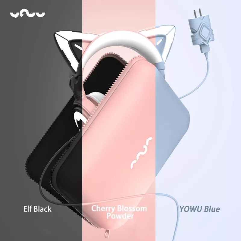 YOWU 4.0 HEADSET RGB TELIGA KUCING DENGAN MICROFON HD (GENERASI KE 4)