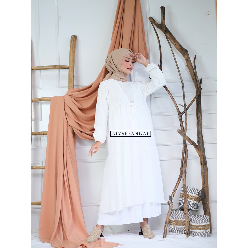 New Kardigan !! Long Outer Cerutty Tangan Panjang Edisi Ruffle