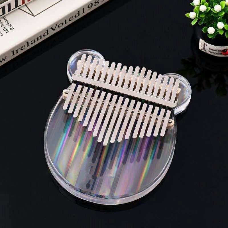 Kalimba Thumb Piano Musical Toys Acrylic 17 Key Note Sound Pel0702