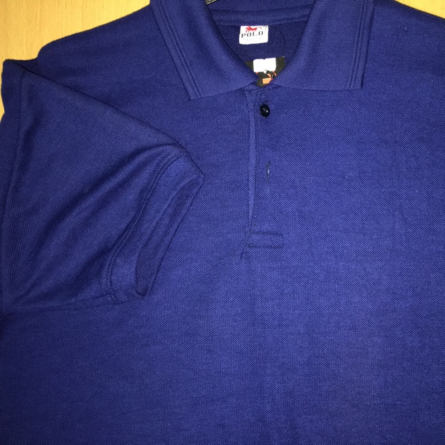 Polo Shirt Kaos Kerah Donker Navy Putih XL Murah Ecer
