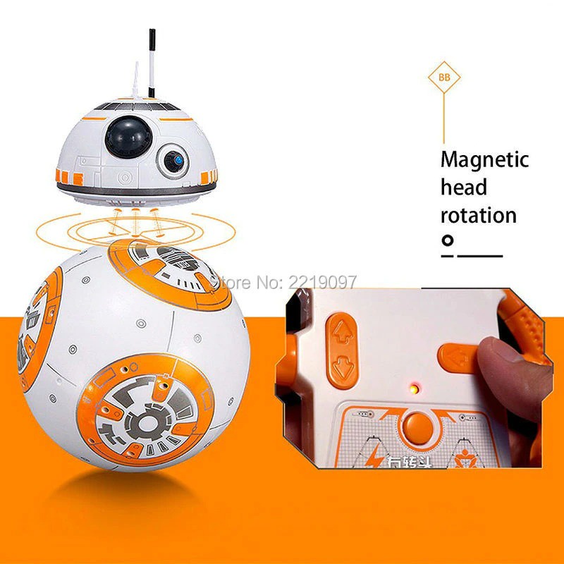 BB-8 Remote Control BB8 Droid Star Wars Robot RC 2.4ghz Mainan Robot RC